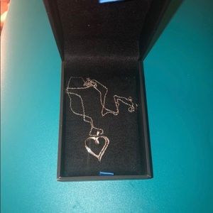 Silver heart necklace